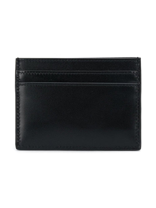 Saint Laurent Men Smooth Leather Cassandre Card Holder