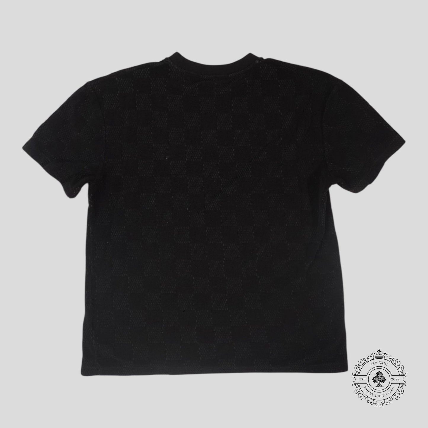 Louis Vuitton Damier French Terry Tee in Black