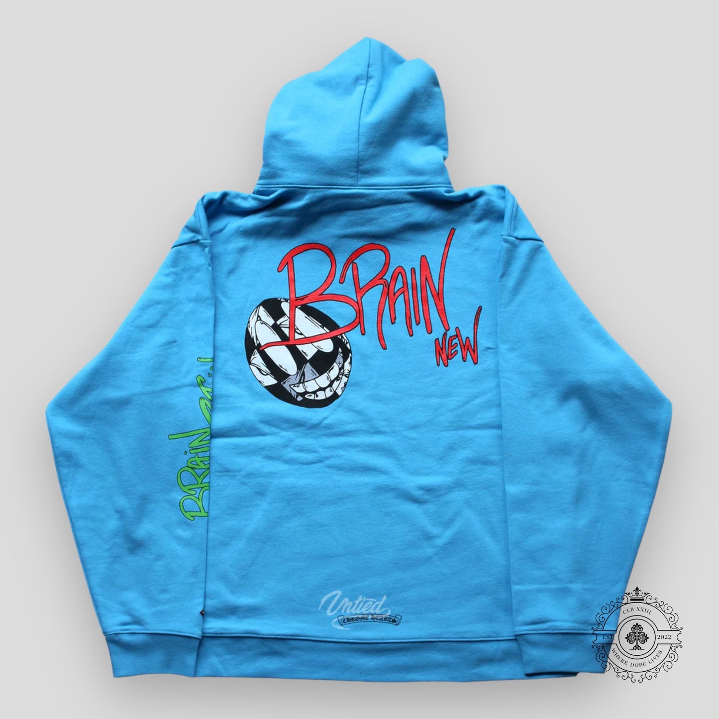 Chrome Hearts Matty Boy Brain Hoodie in Blue