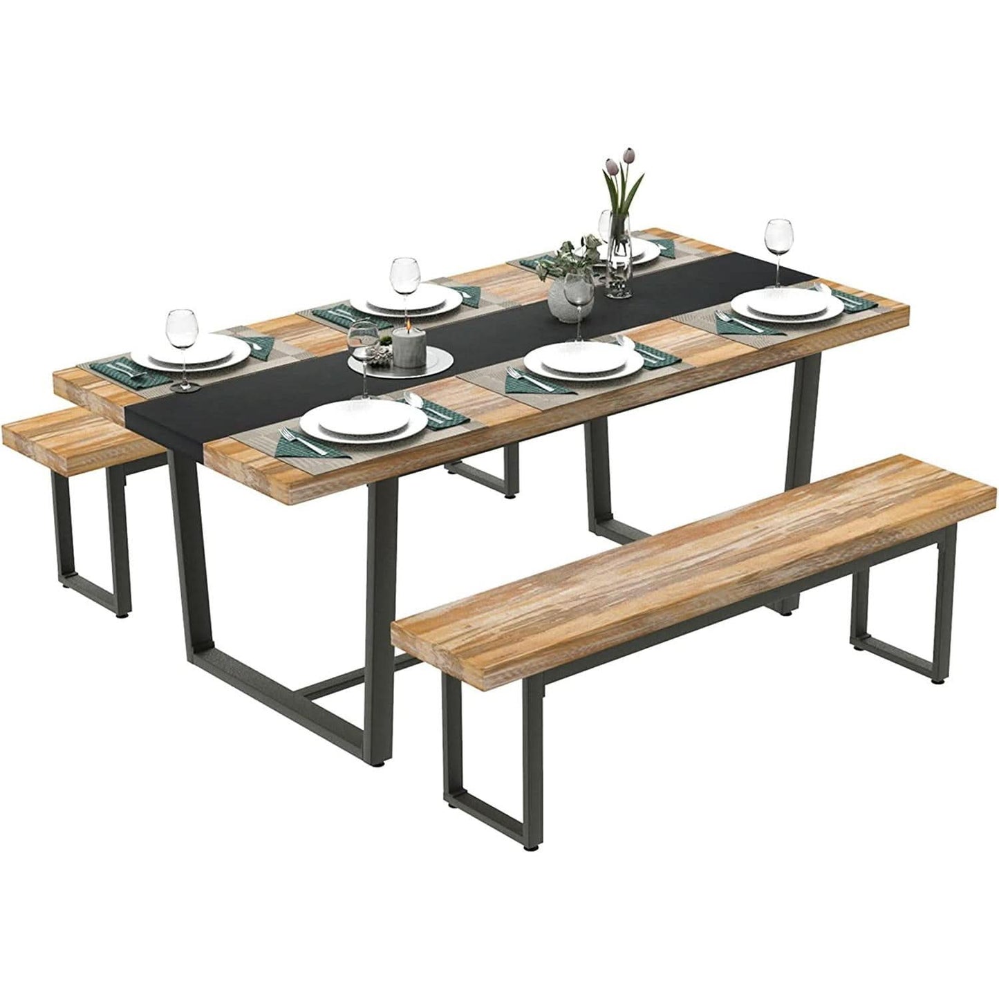 Six To Eight Seats Farmhouse Modern Kitchen Dining Table