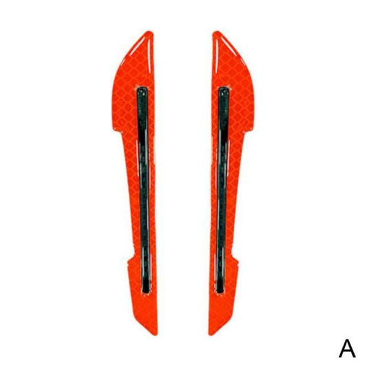 1 Pair Car Rearview Mirror Reflective Sticker Car-styling Safety Warning Reflective Sticker Car Rearview Mirror Decorative Strip Reflective Car Stickers Set Rearview Mirror Reflective Warning Stickers Car Side Reflective Stickers