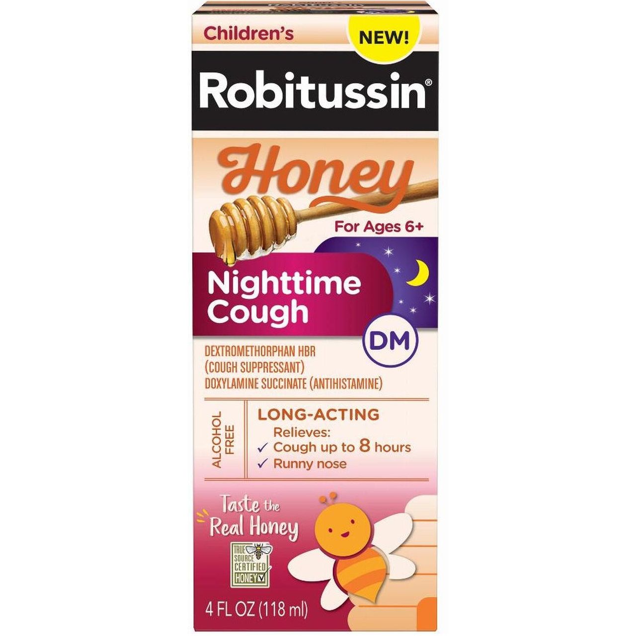 Robitussin Children's Honey Nighttime Cough DM 4 Oz