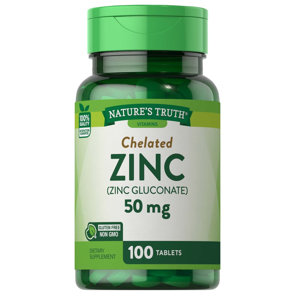 Nature's Truth Chelated 50 Mg Zinc 100 Tablets