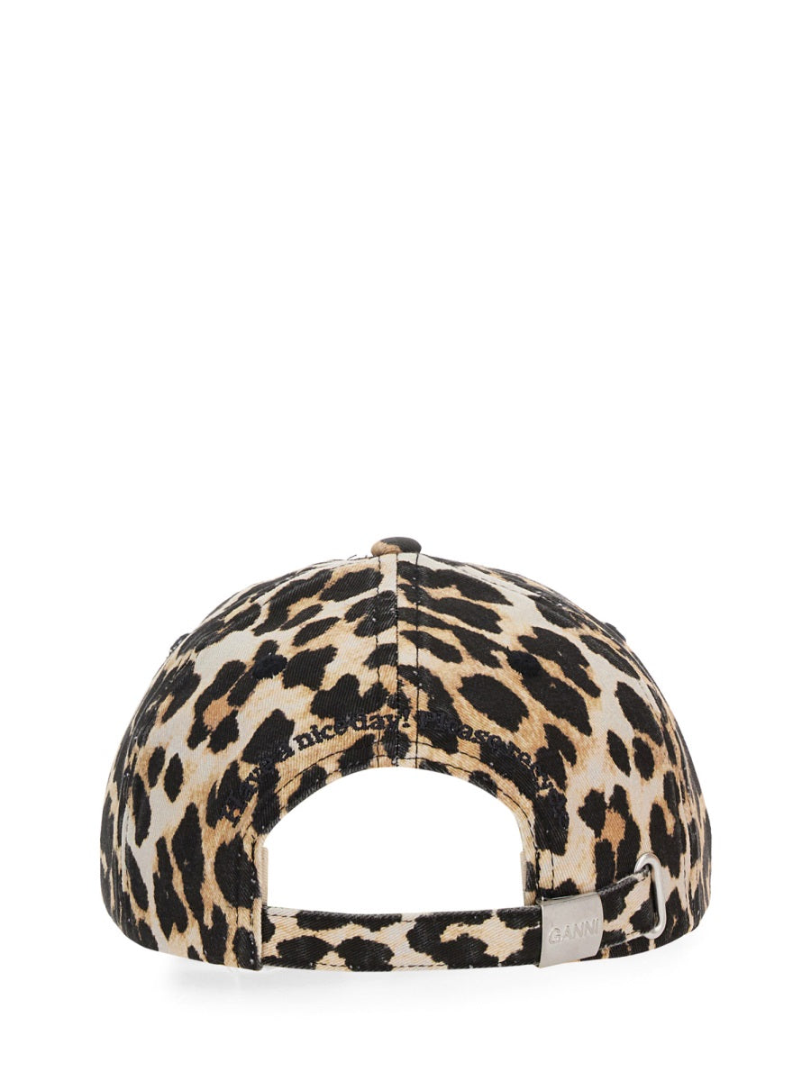 Ganni Women Baseball Hat With Logo