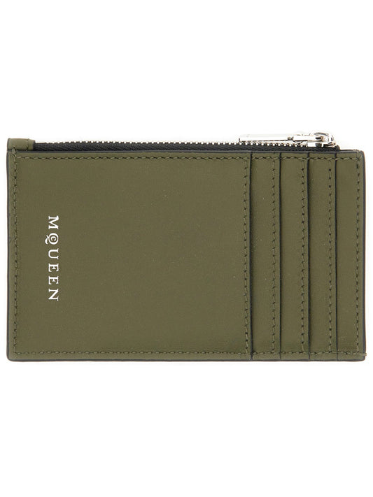 Alexander Mcqueen Men Card Holder "Skull"