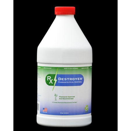 RxDestroyer C2R Global Manufacturing RX64 Disposal System Bottle