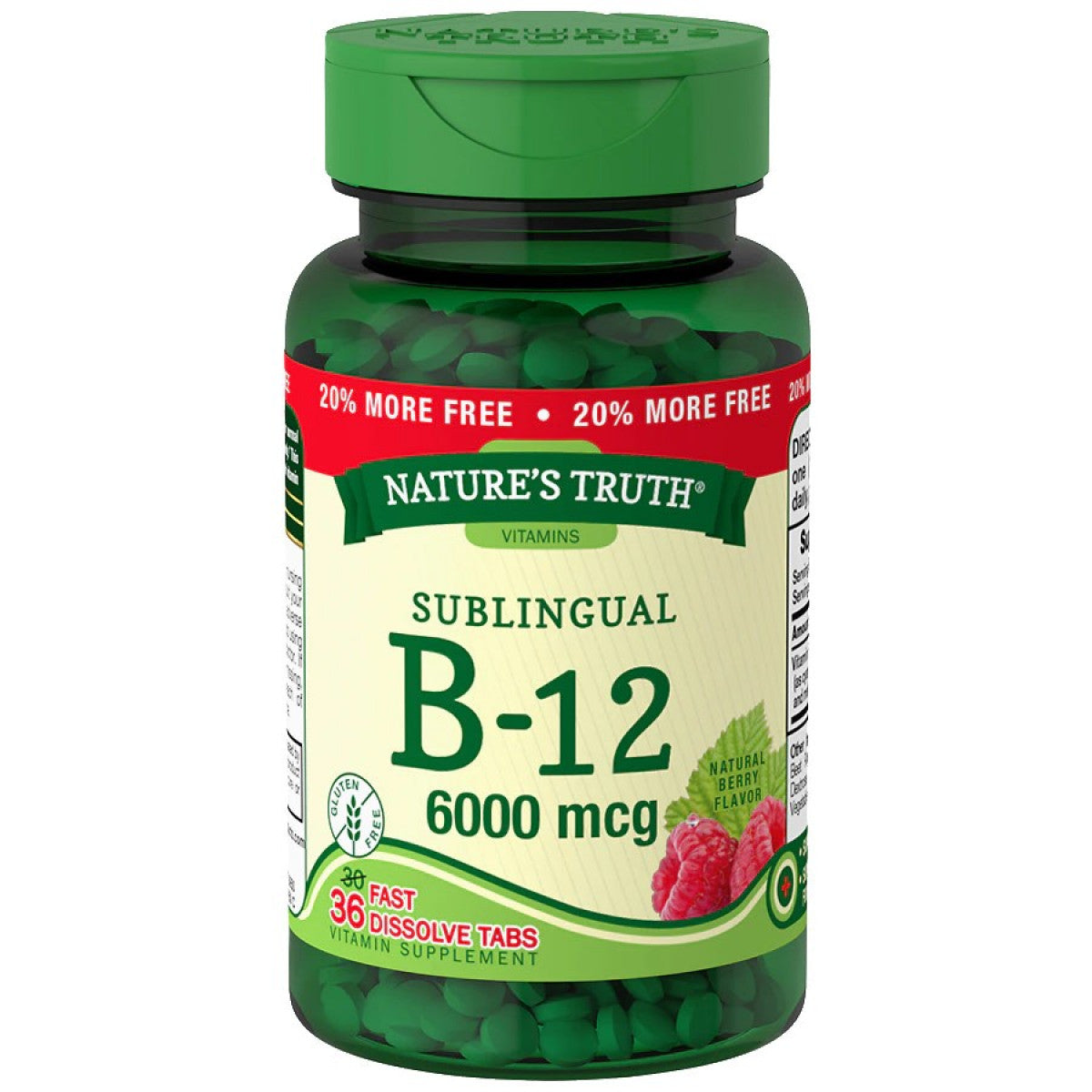 NT B-12 Tb 6000 Mcg 30+6 Bns Sl Bry