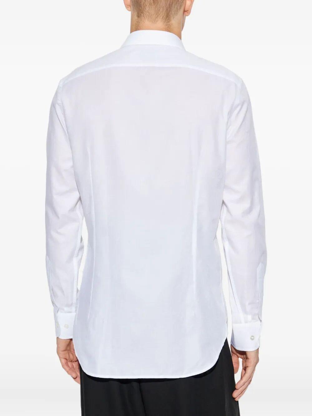 Etro Men Cotton Jacquard Shirt With Gecko Motif