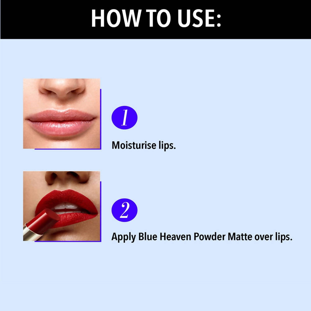 Blue Heaven Powder Matte Lipstick Dreamy Voilet