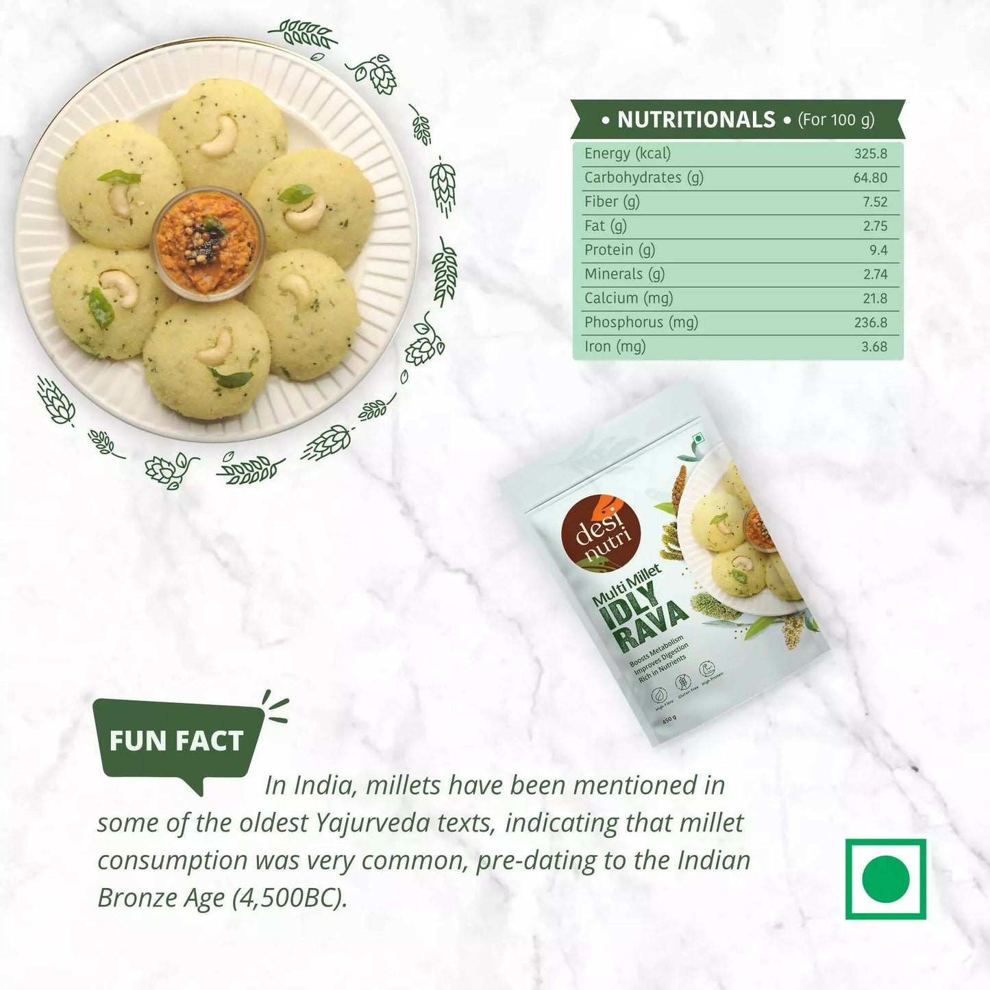 Desi Nutri Multi Millet Idly Rava