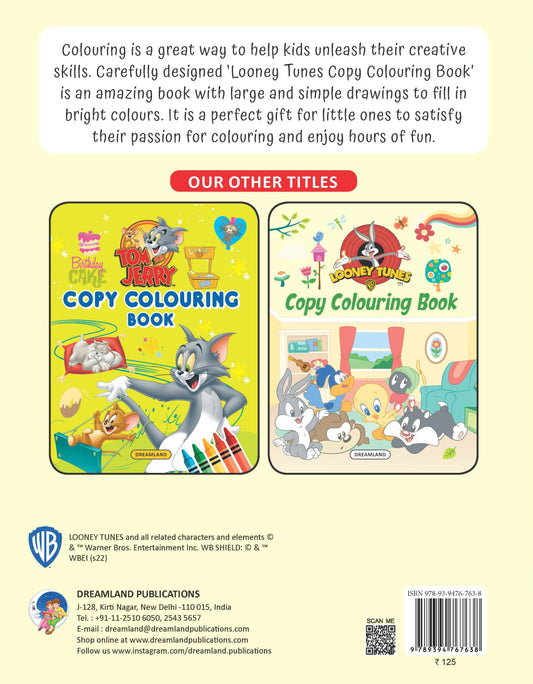 Dreamland Looney Tunes Copy Colouring Book : Children Drawing, Painting & Colouring Book