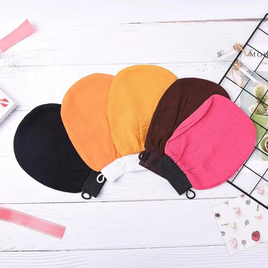 1PC Colorful Shower Bath Magic Peeling Glove Modern Exfoliating Tan Removal Skincare Soft Gloves For Shower Body Scrubber Bath Accessories