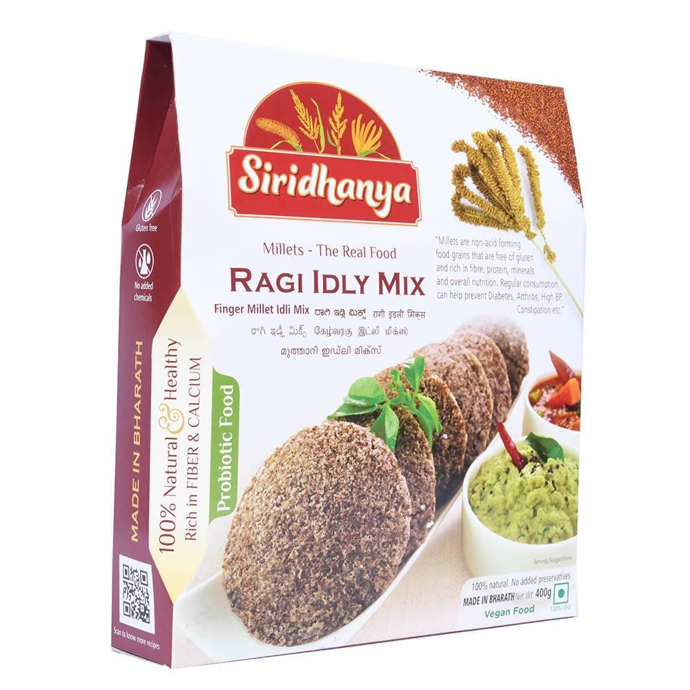 Siridhanya Finger Millet/Ragi Idli Mix