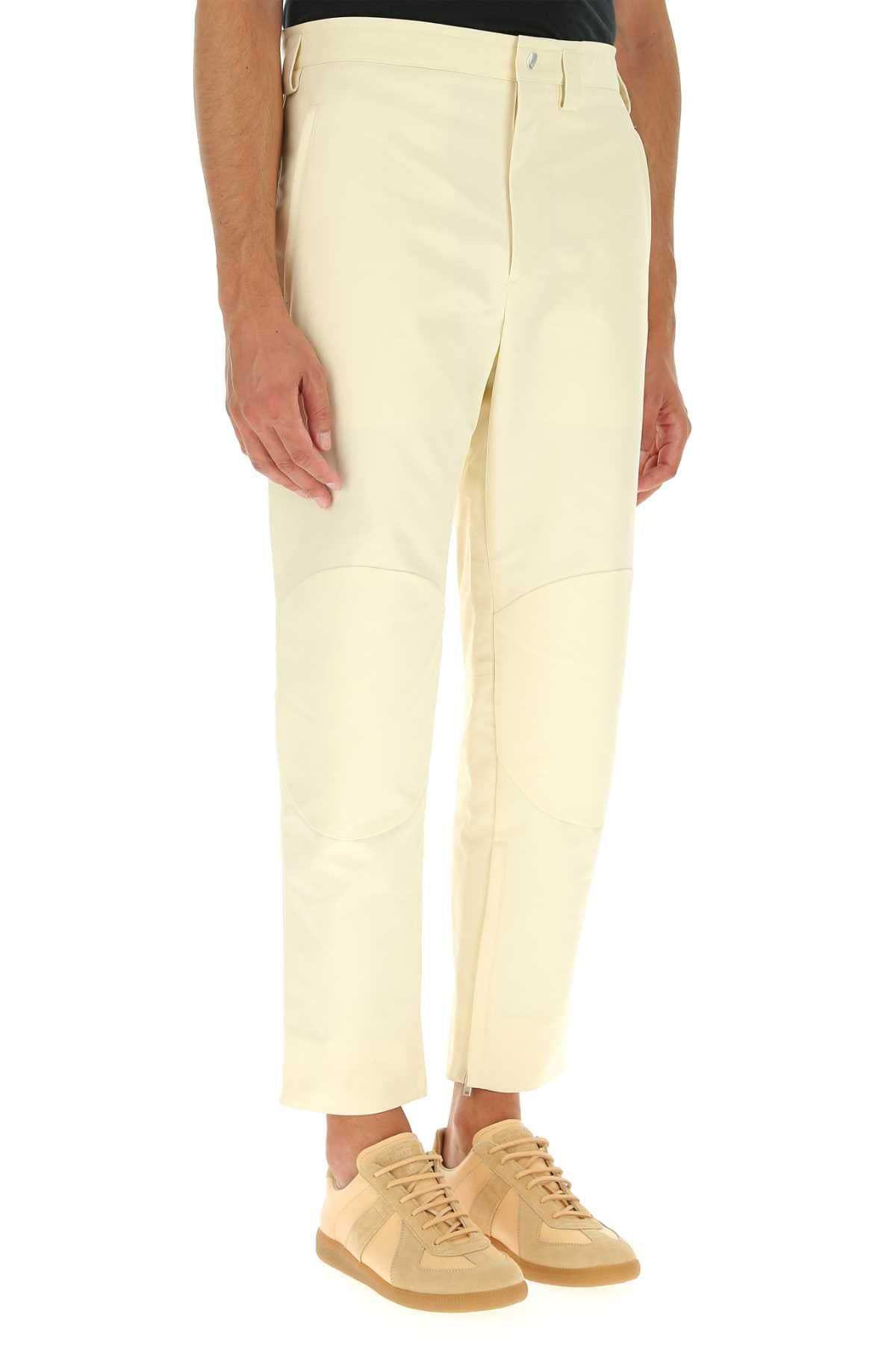 Jil Sander Men Ivory Cotton Pant