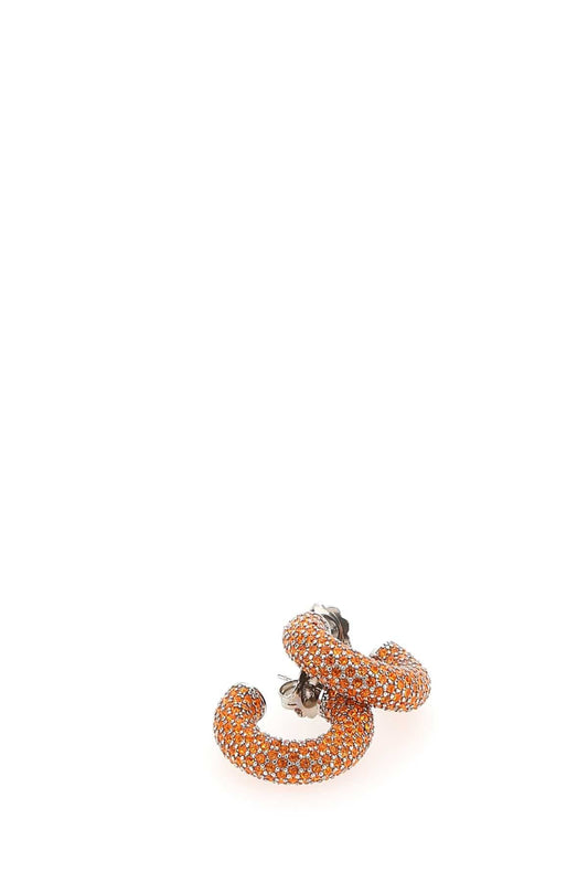 Amina Muaddi Women Embellished Metal Mini Cameron Earrings