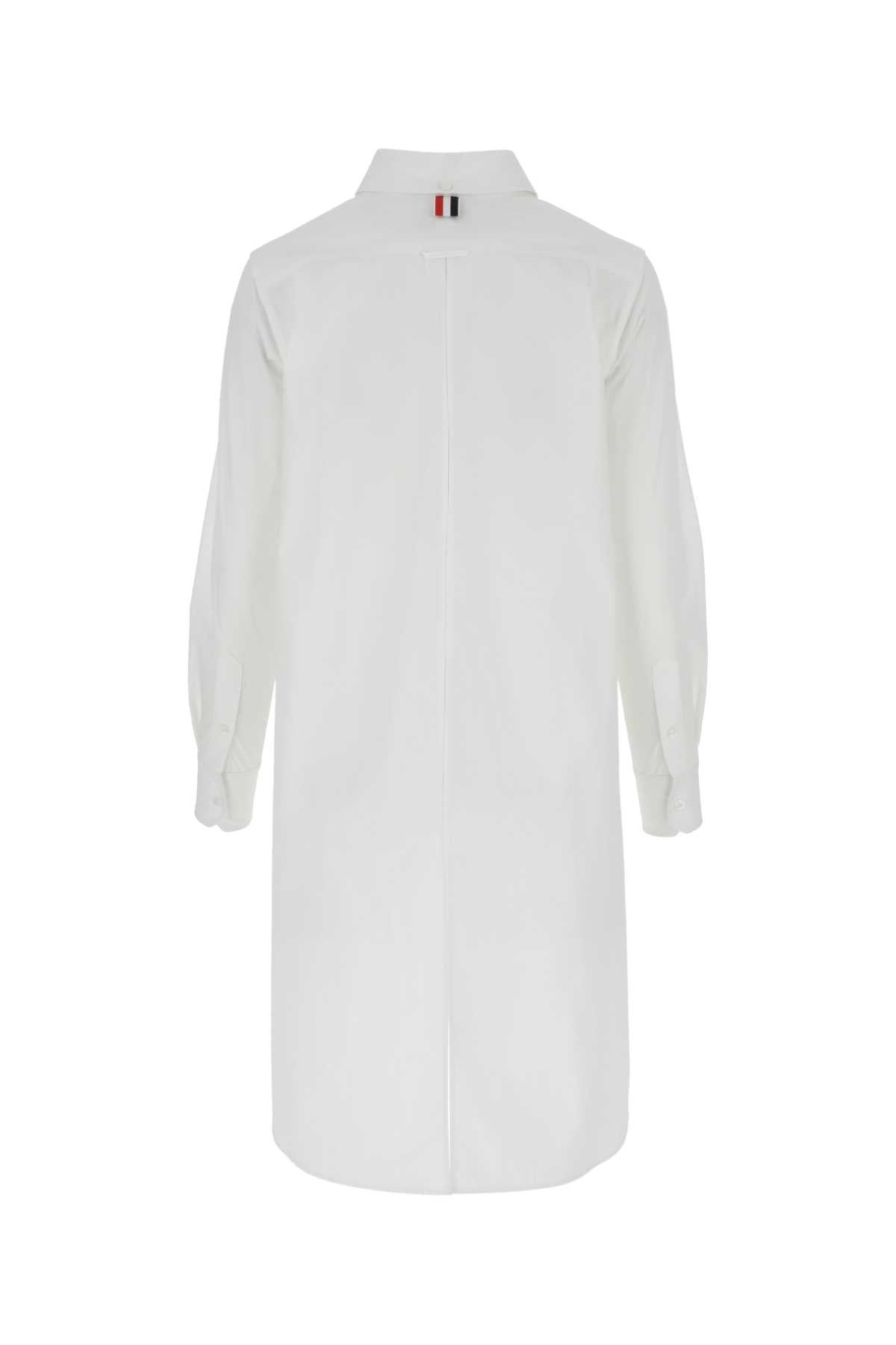 Thom Browne Women White Poplin Oversize Shirt