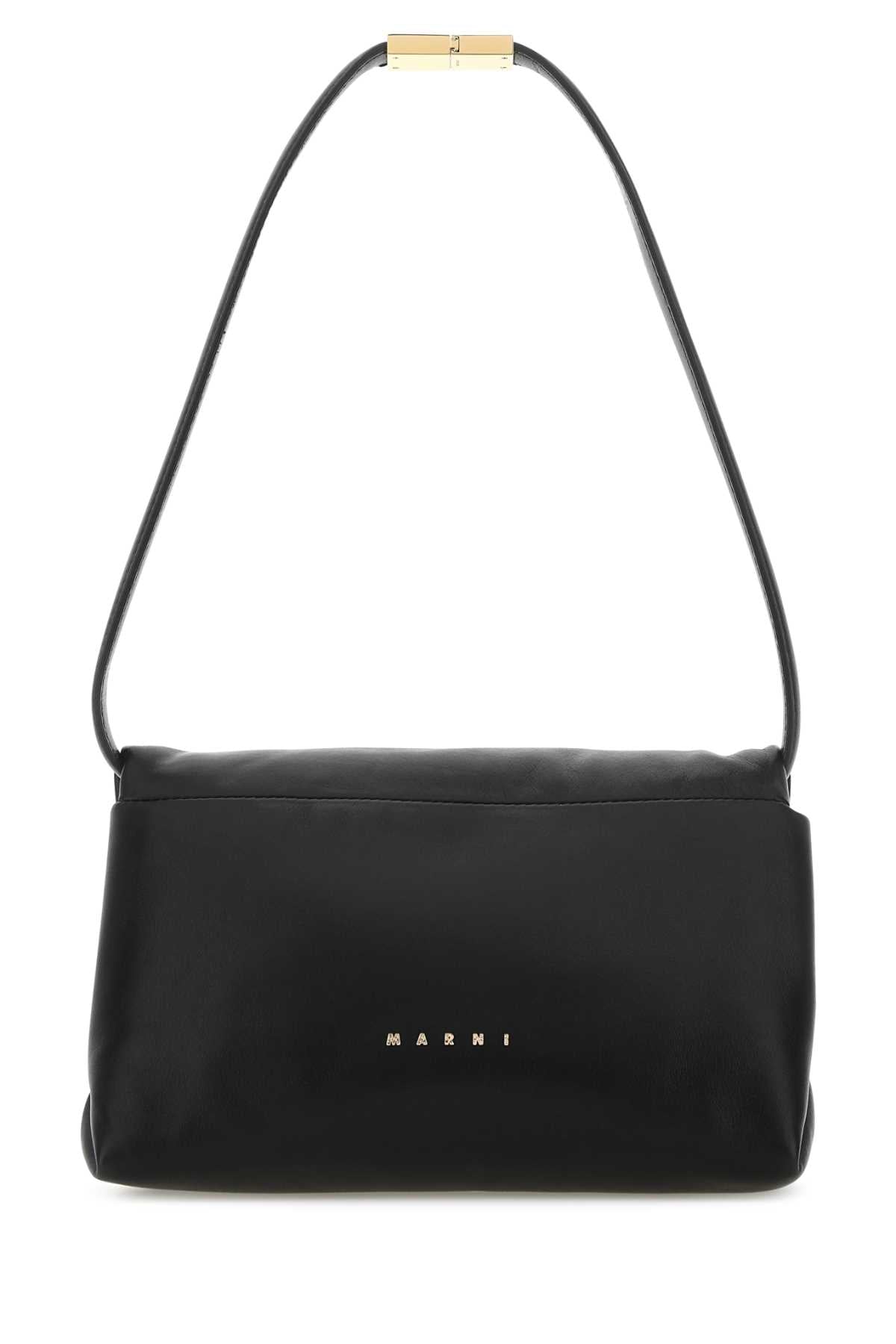 Marni Women Black Leather Prisma Shoulder Bag