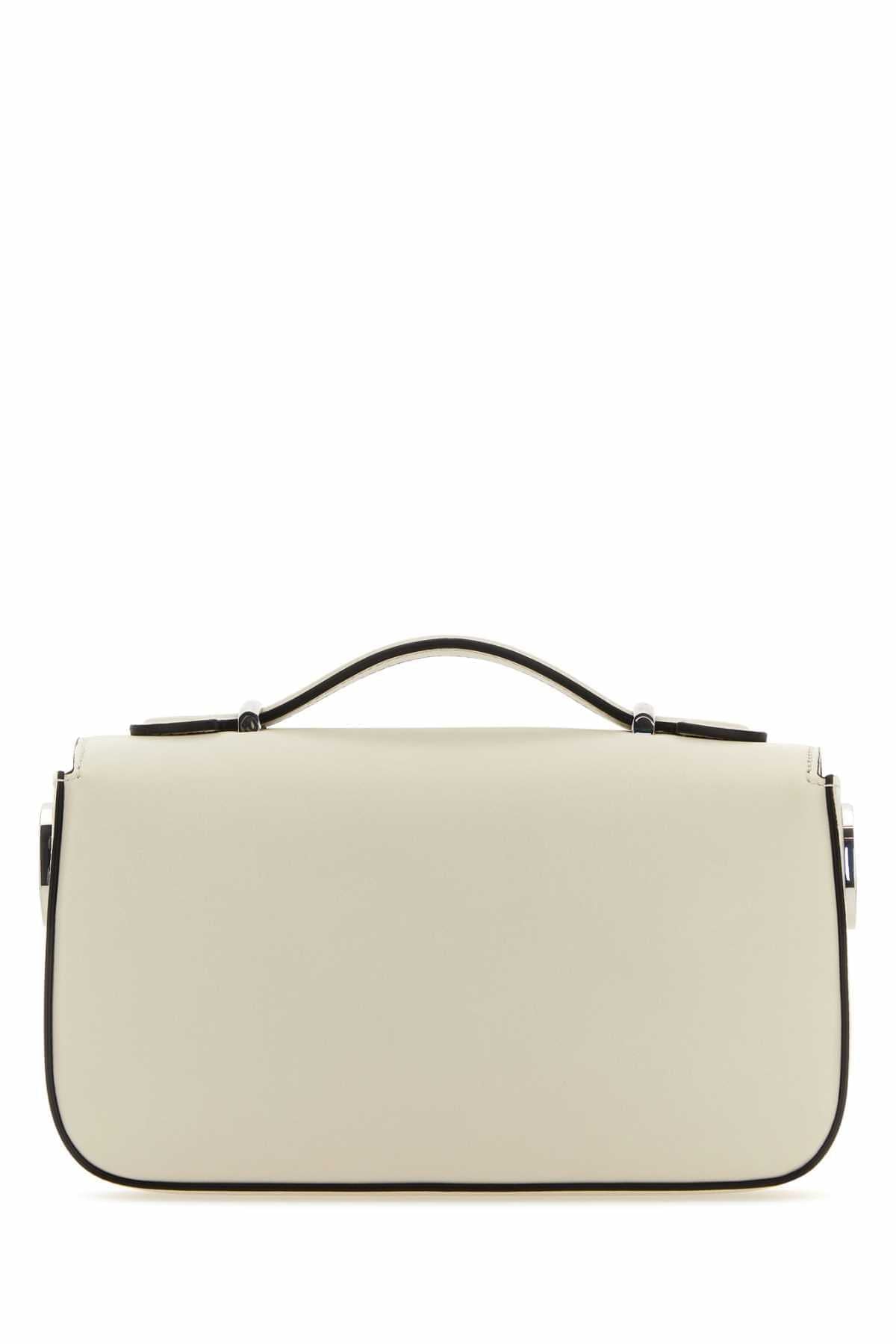 Gucci Women Ivory Leather Mini Petite Gg Handbag