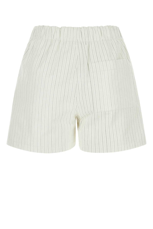 Bottega Veneta Women Printed Leather Shorts