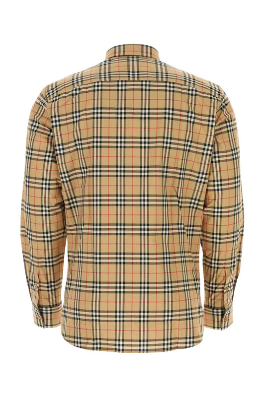 Burberry Men Embroidered Poplin Shirt