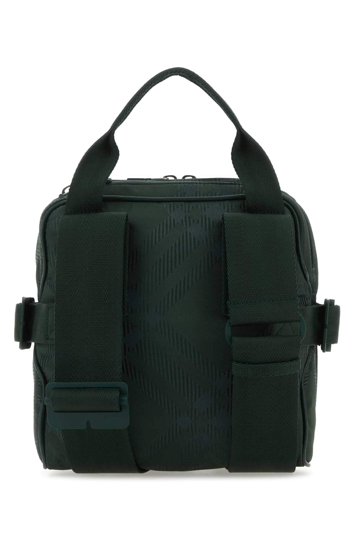 Burberry Men Bottle Green Fabric Crossbody Bag