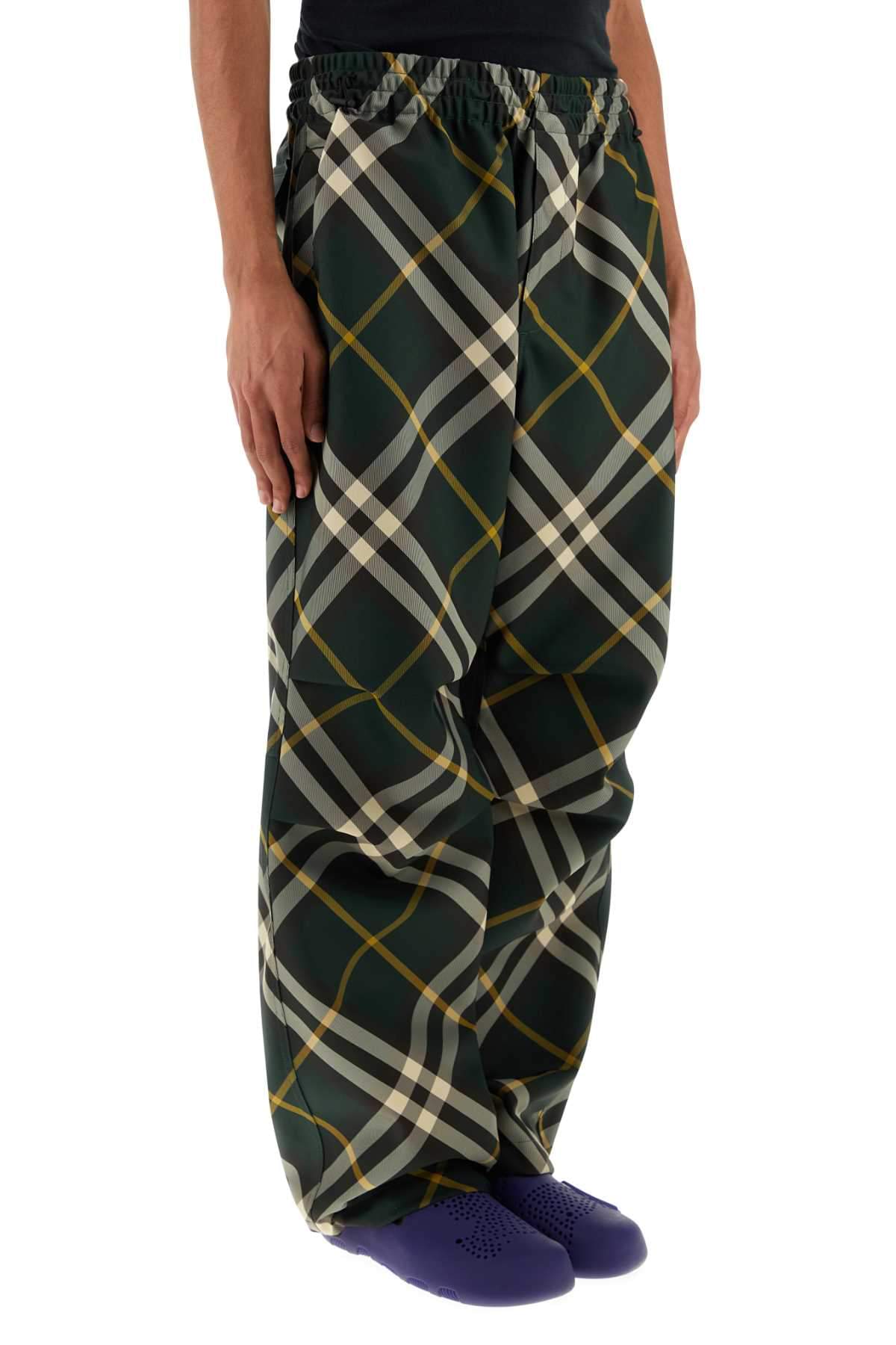 Burberry Men Embroidered Polyester Pant