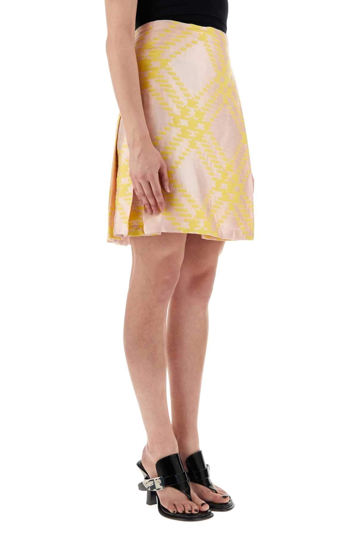 Burberry Women Embroidered Cotton Blend Skirt