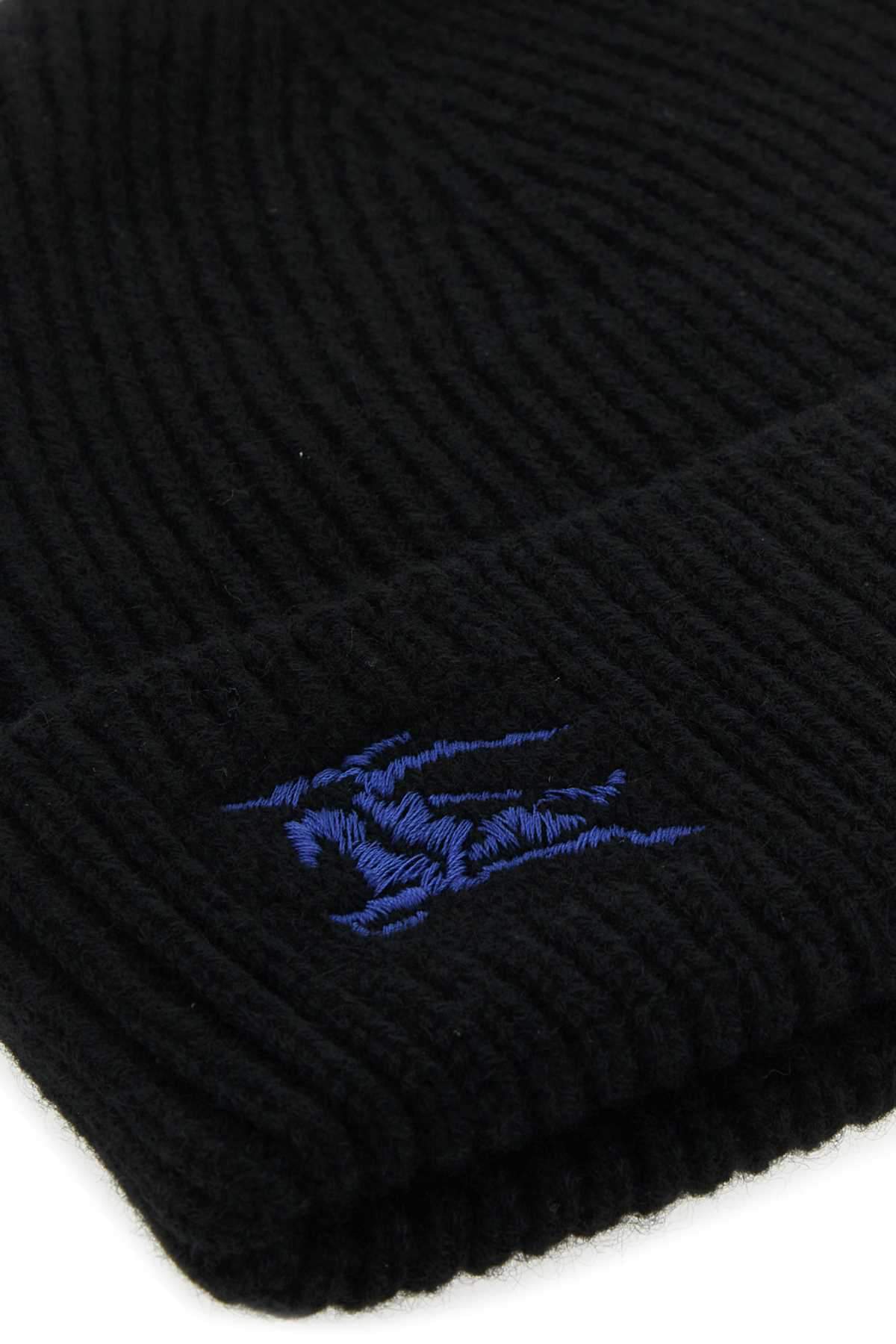 Burberry Women Black Cashmere Beanie Hat
