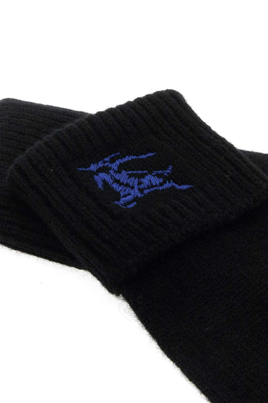 Burberry Women Black Cashmere Blend Gloves