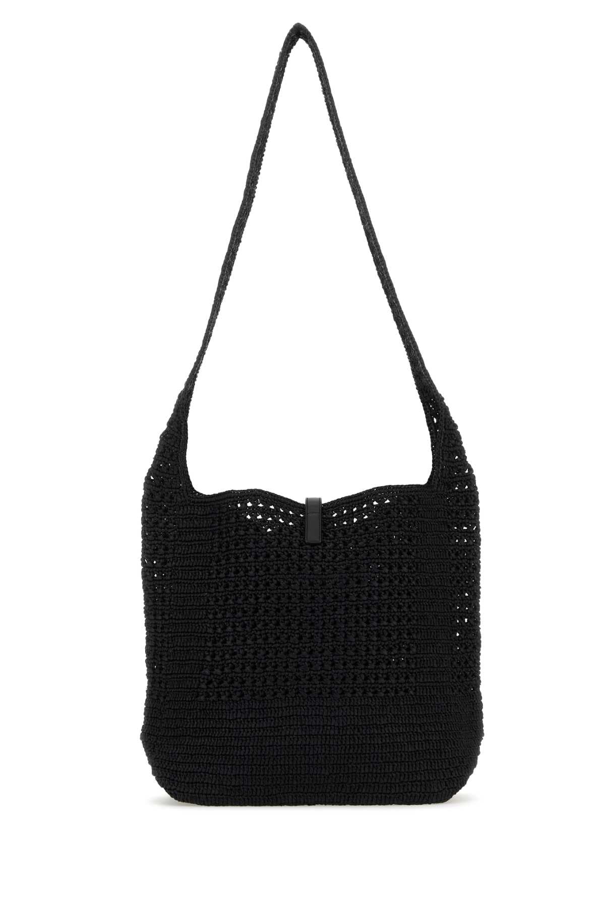 Saint Laurent Men Black Raffia Medium Le 5 Ã 7 Shoulder Bag