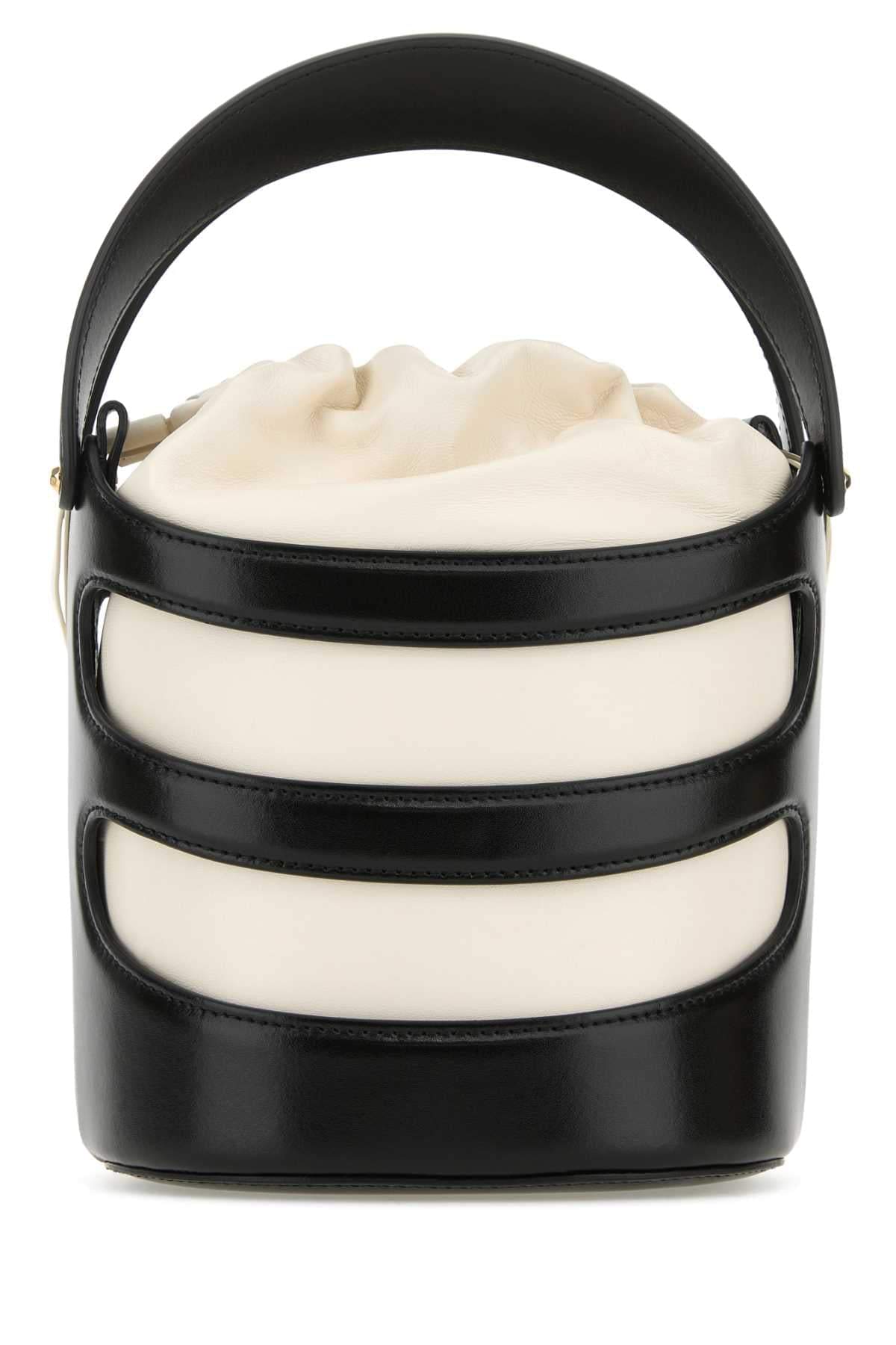 Alexander Mcqueen Women Two-Tone Leather The Rise Bucket Bag