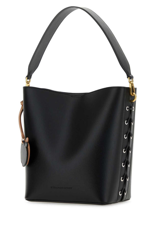 Stella Mccartney Women Black Alter Mat Frayme Bucket Bag
