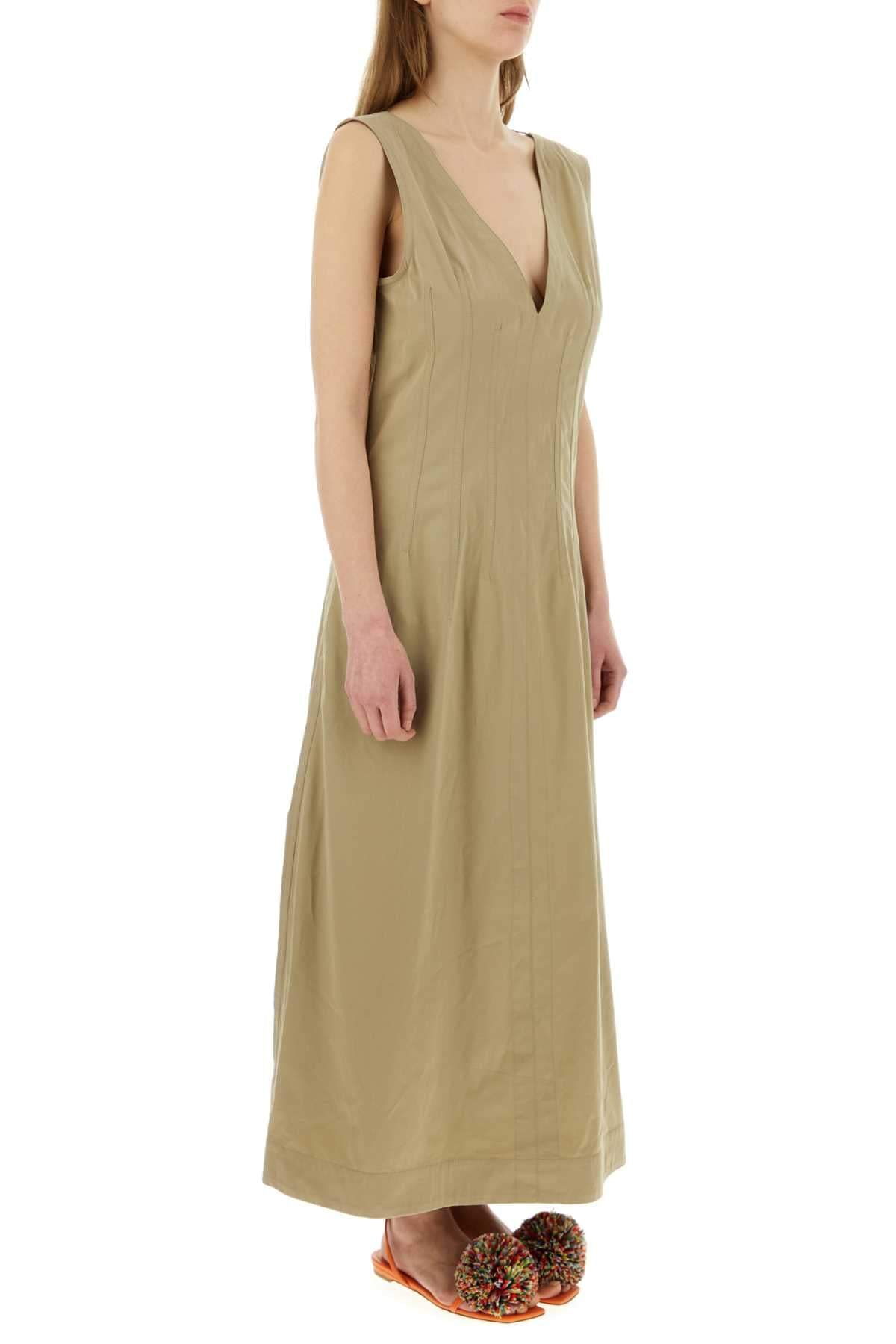 Bottega Veneta Women Cappuccino Cotton Blend Dress