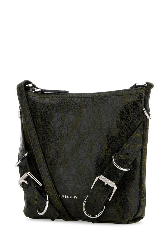 Givenchy Men Two-Tone Leather Voyou Crossbody Bag