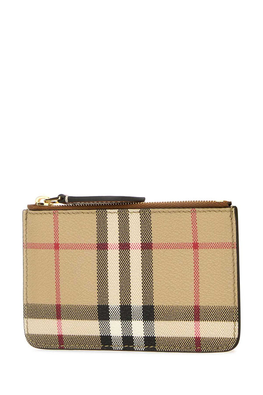 Burberry Women Printed E-Canvas Card Holder