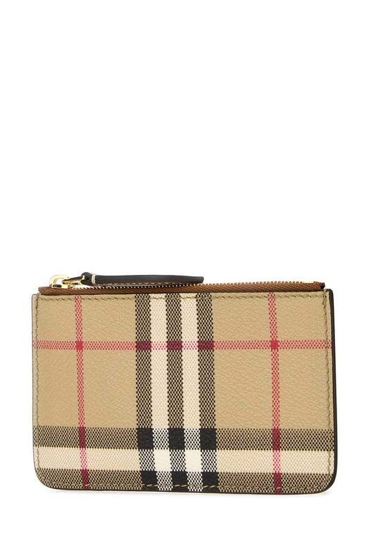 Burberry Women Printed E-Canvas Card Holder