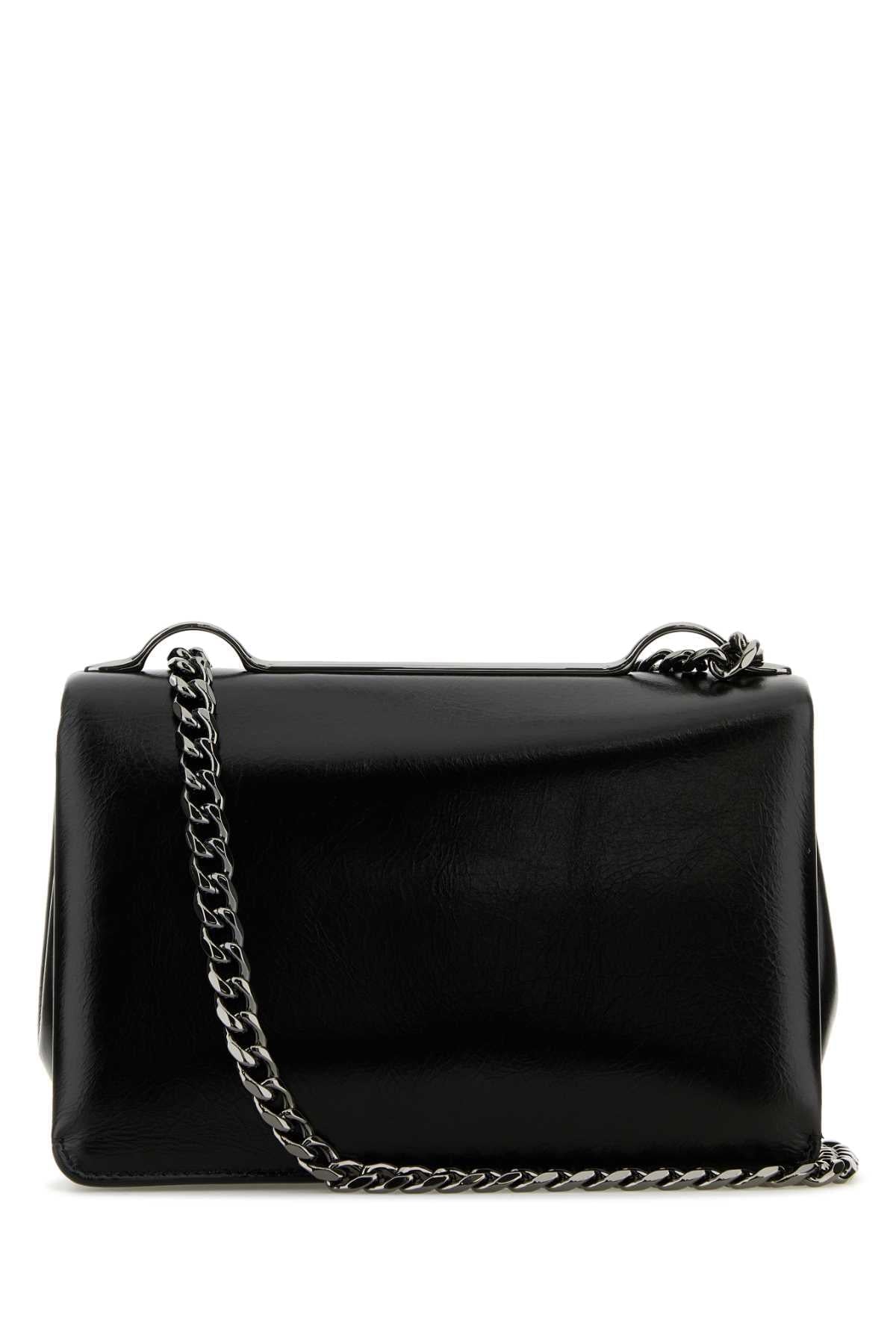Valentino Garavani Women Black Leather Small Vlogo Shoulder Bag