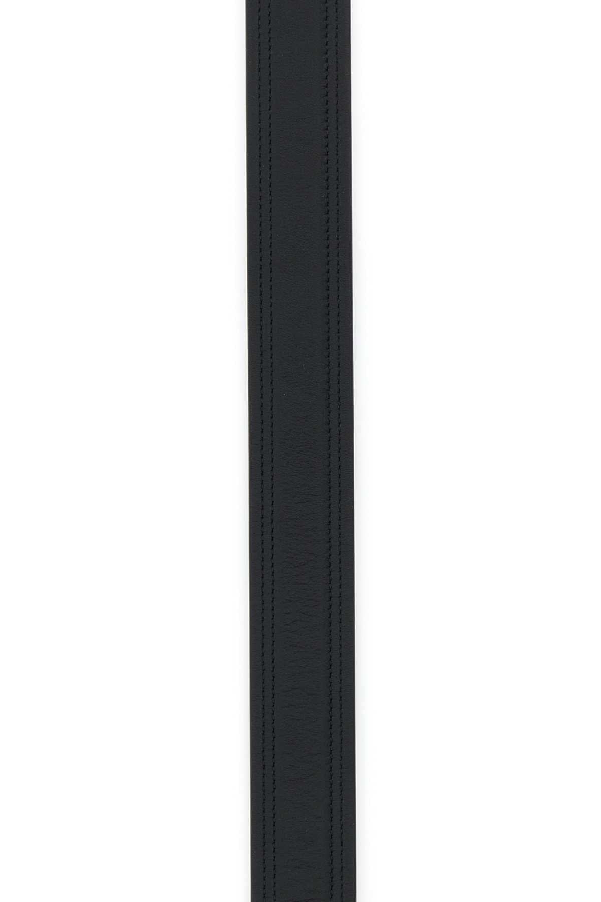 Valentino Garavani Women Black Leather Vlogo The Bold Edition Belt
