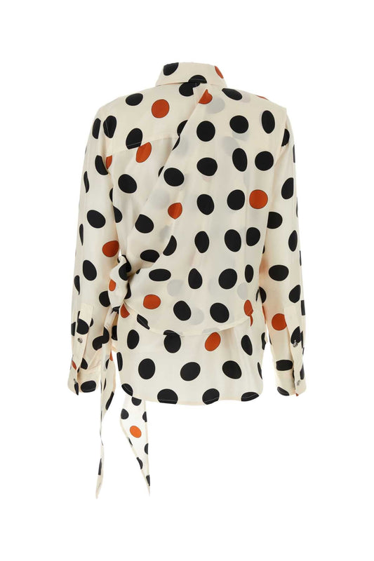 Bottega Veneta Women Printed Silk Shirt