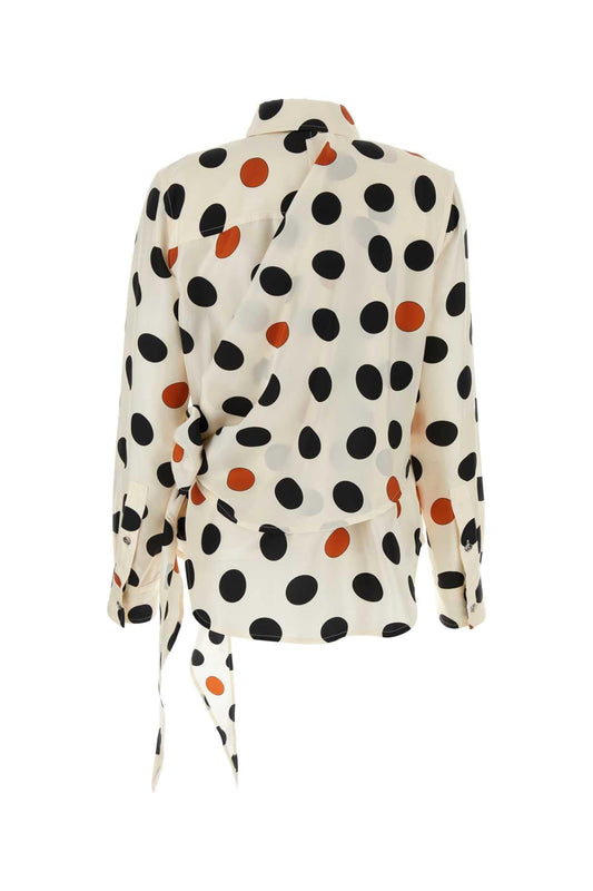 Bottega Veneta Women Printed Silk Shirt