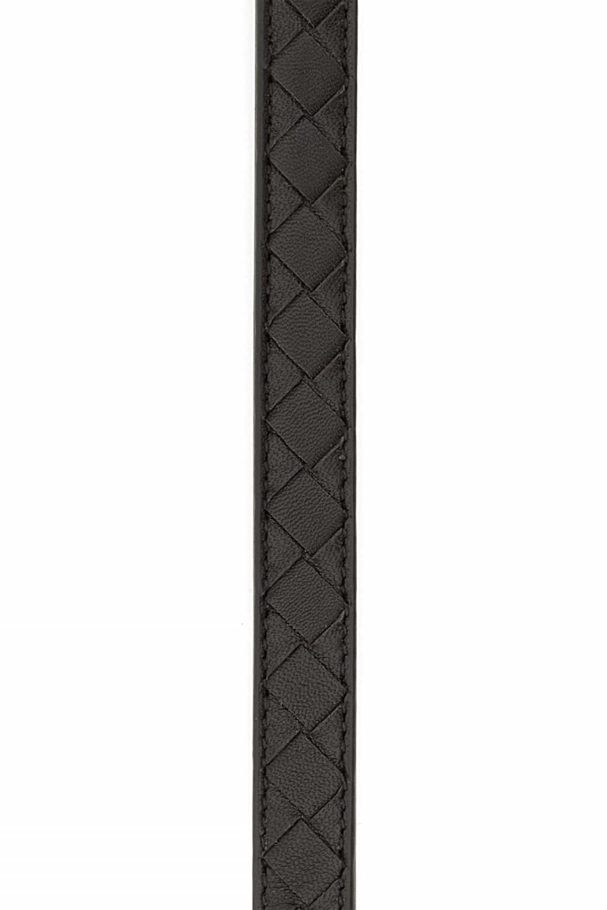 Bottega Veneta Women Dark Brown Leather Watch Belt