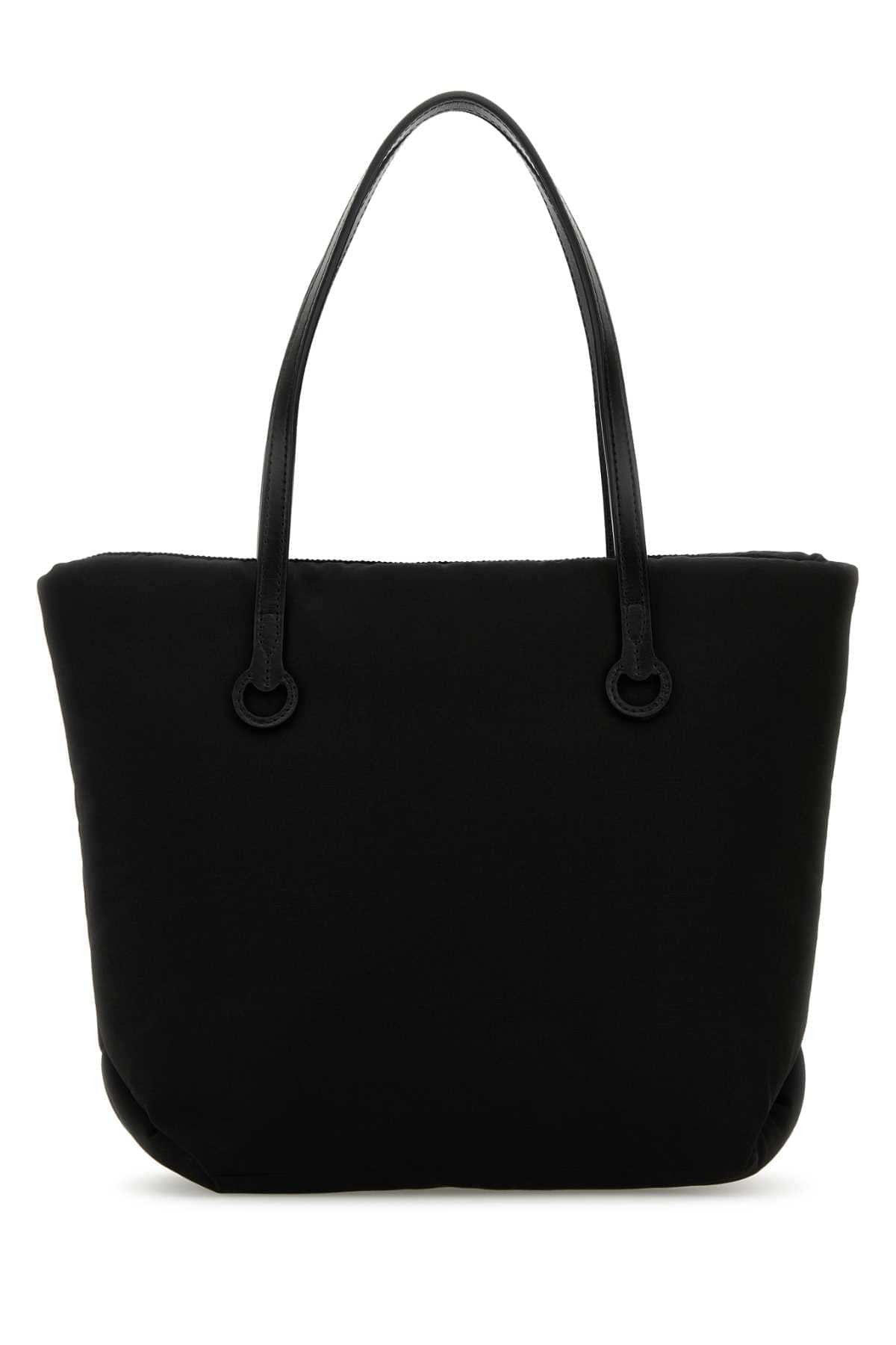 Jw Anderson Women Black Fabric Puffy Anchor Shopping Bag