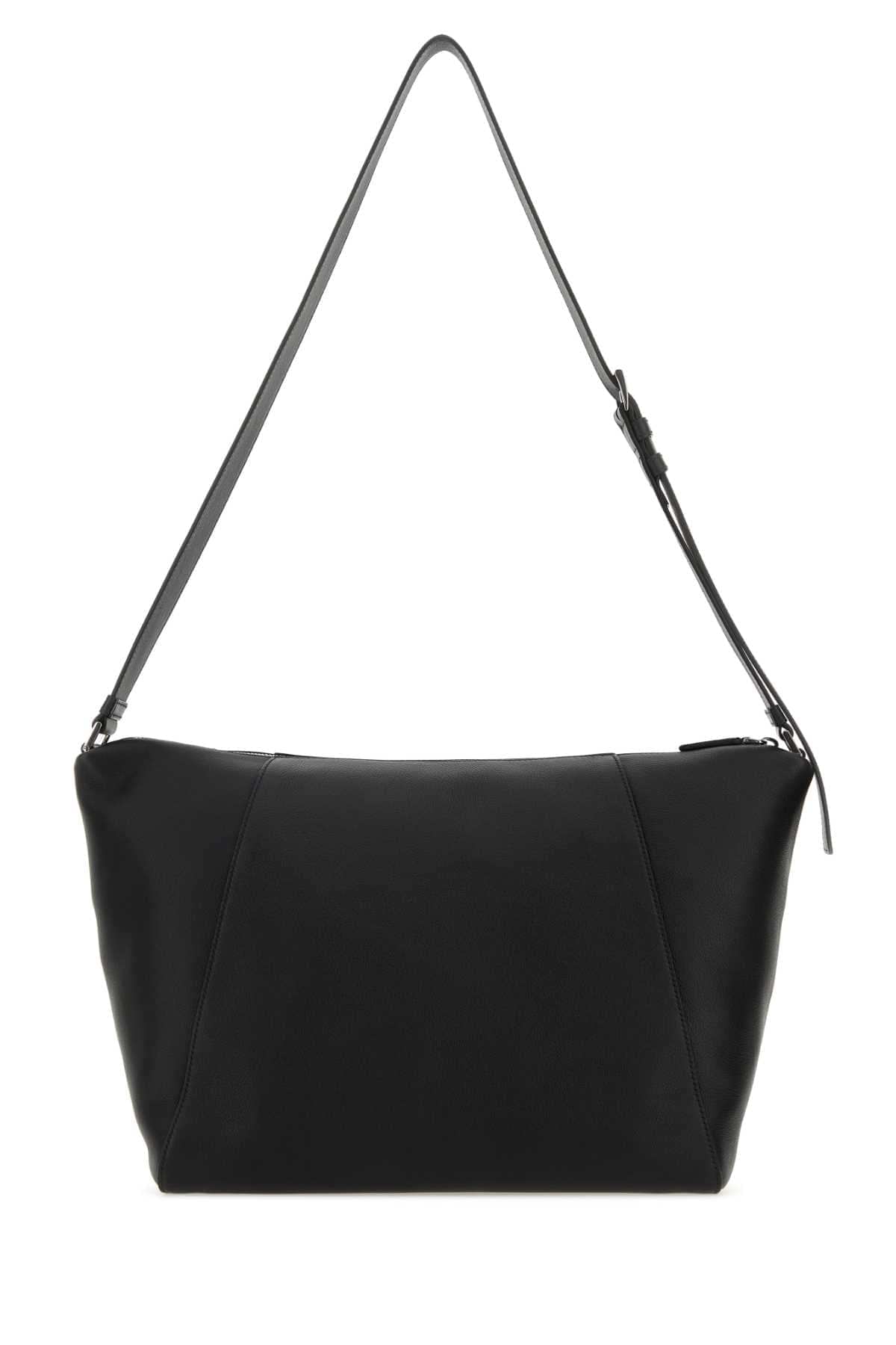 Prada Men Black Leather Crossbody Bag