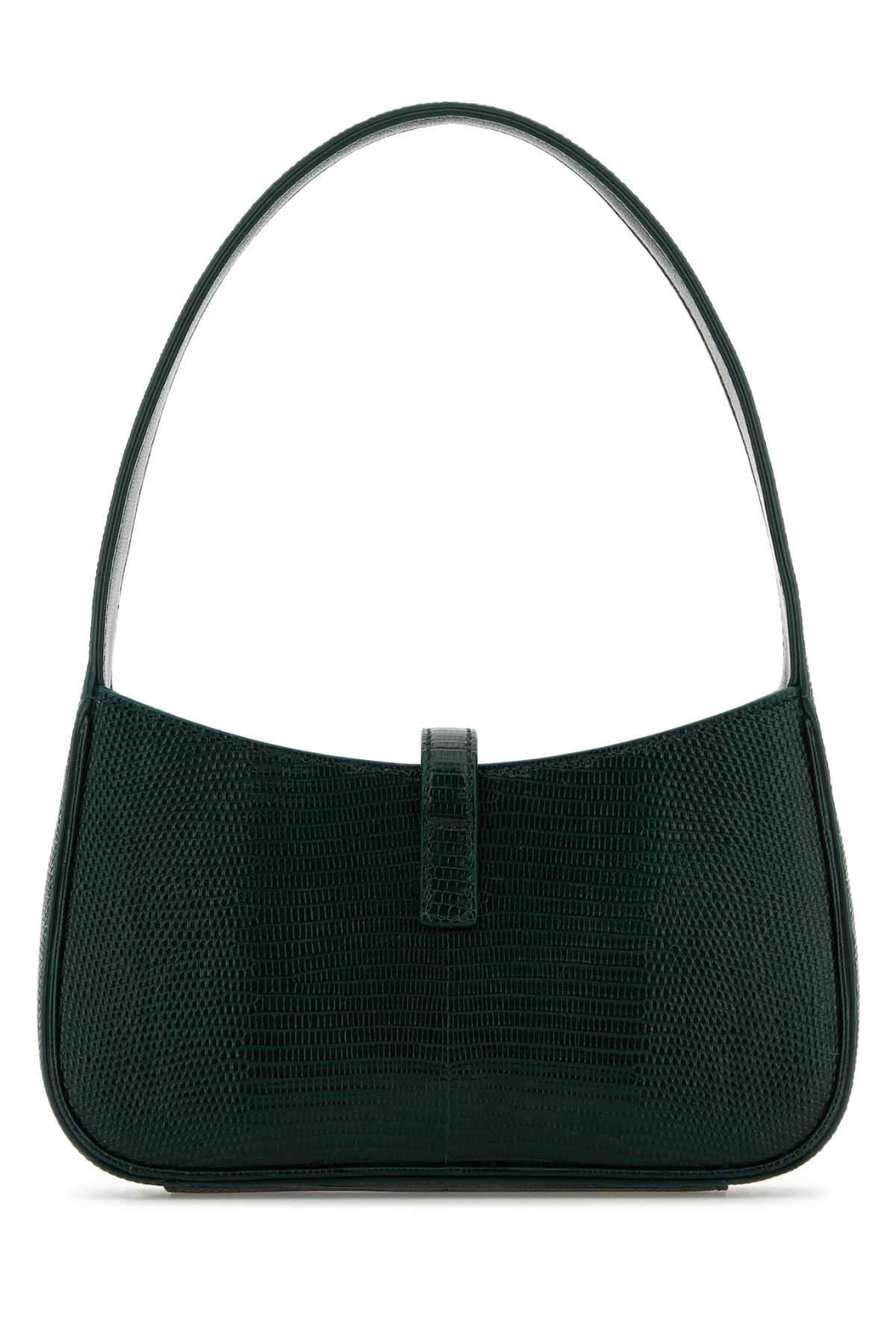 Saint Laurent Women Bottle Green Leather Mini Le 5 Ã 7 Handbag