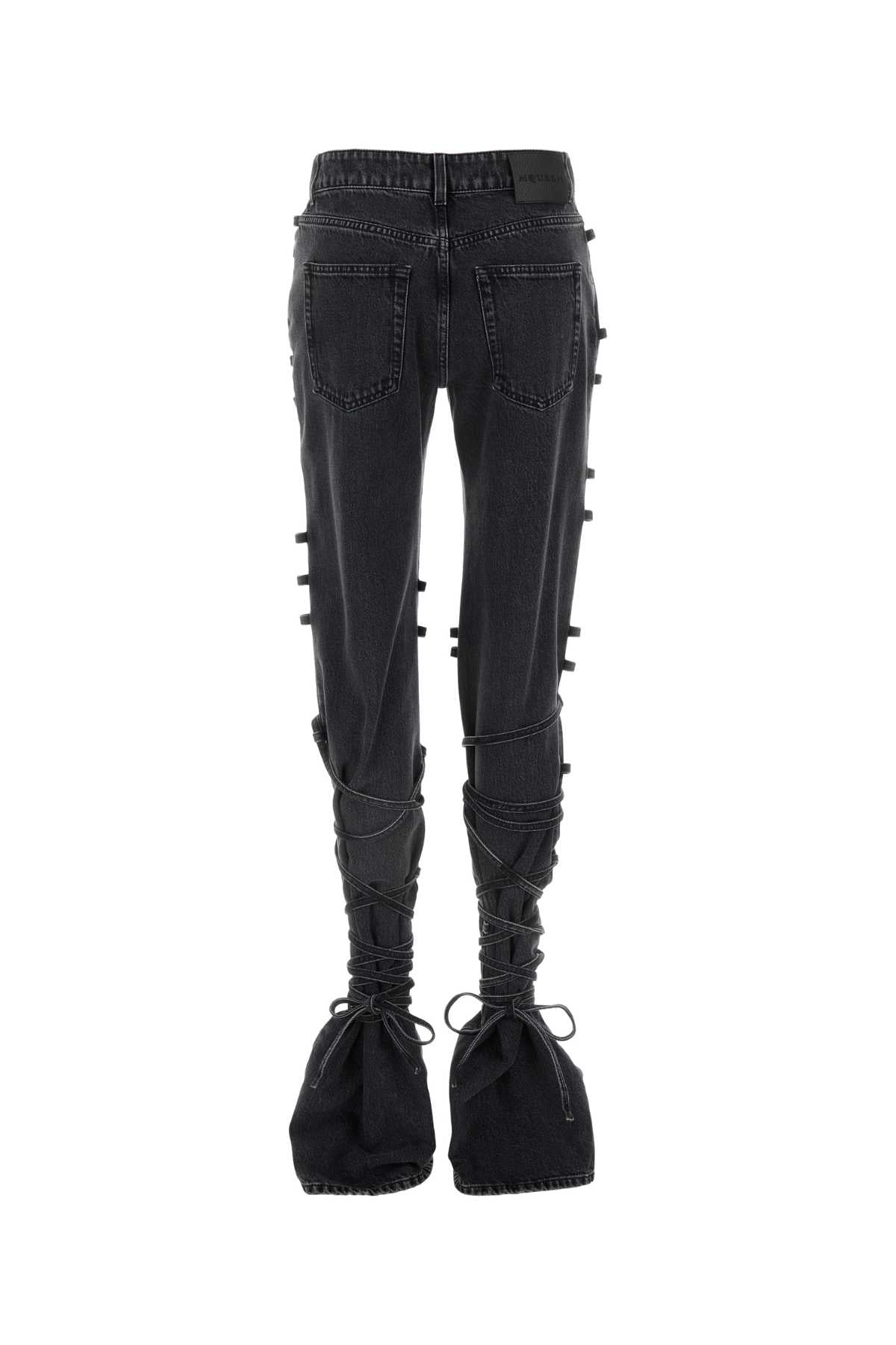Alexander Mcqueen Women Black Denim Jeans