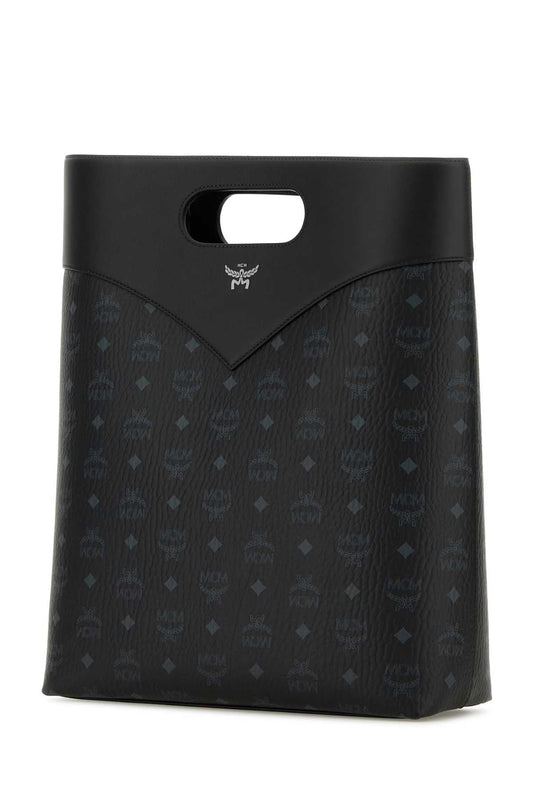 Mcm Women Printed Canvas Shopping Bag
