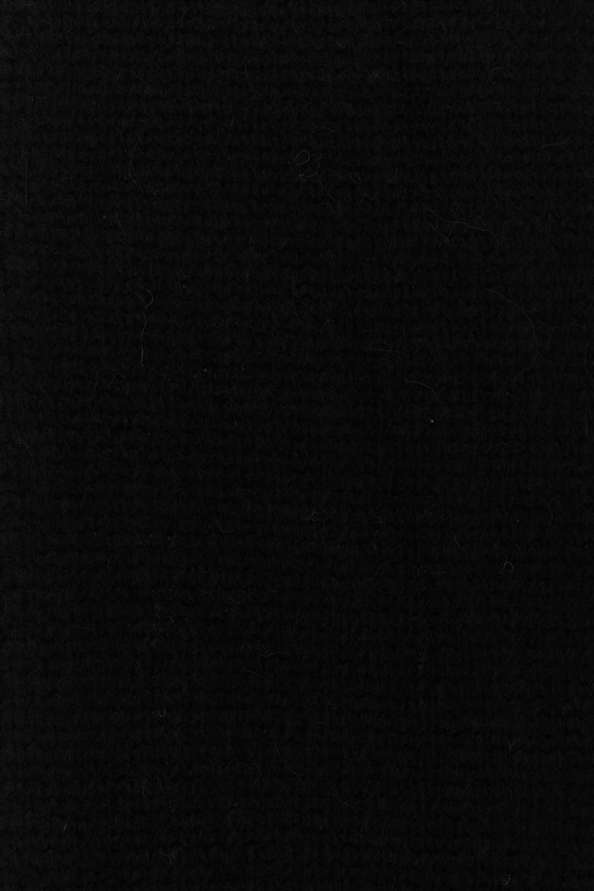 Loewe Women Black Alpaca Blend Scarf