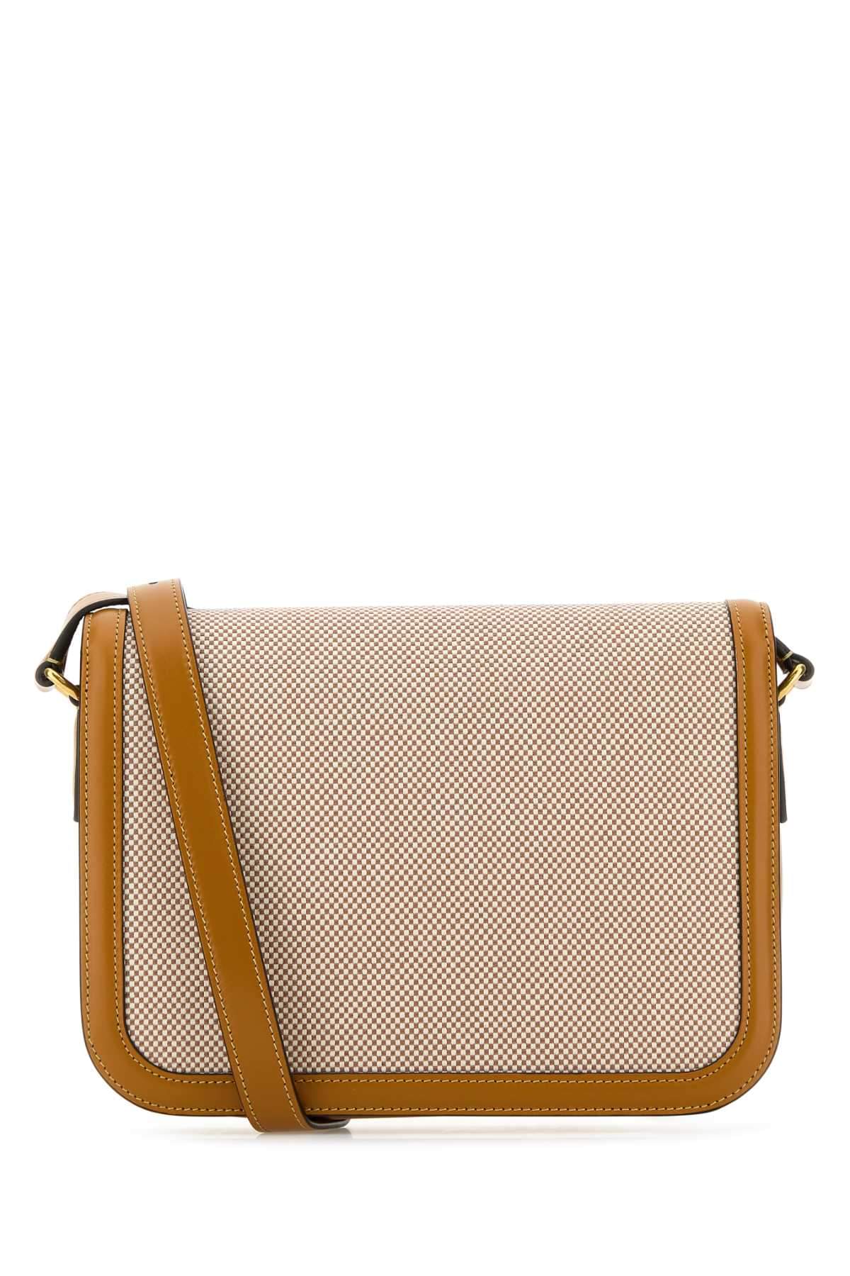 Valentino Garavani Men Two-Tone Canvas And Leather 9To5 Shoulder Bag