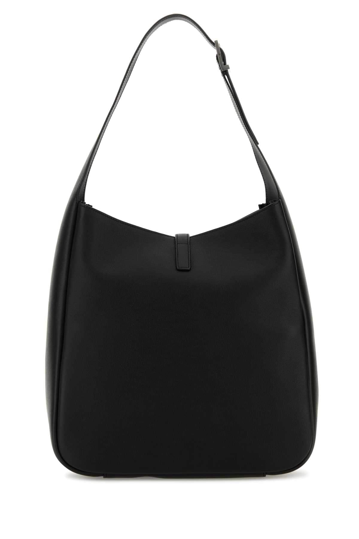 Saint Laurent Women Black Leather Le 5 Ã 7 Shoulder Bag