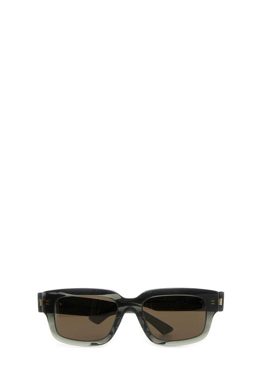 Bottega Veneta Women Dark Green Acetate Ultrathin Sunglasses